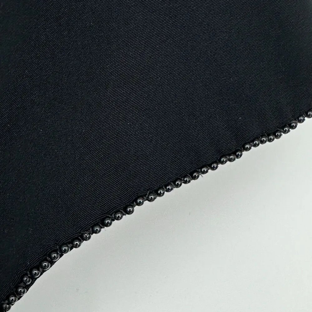 Vintage Cocktail Dress Nipon Boutique Womens Size 14 Black LBD Beaded Timeless - Picture 10 of 10